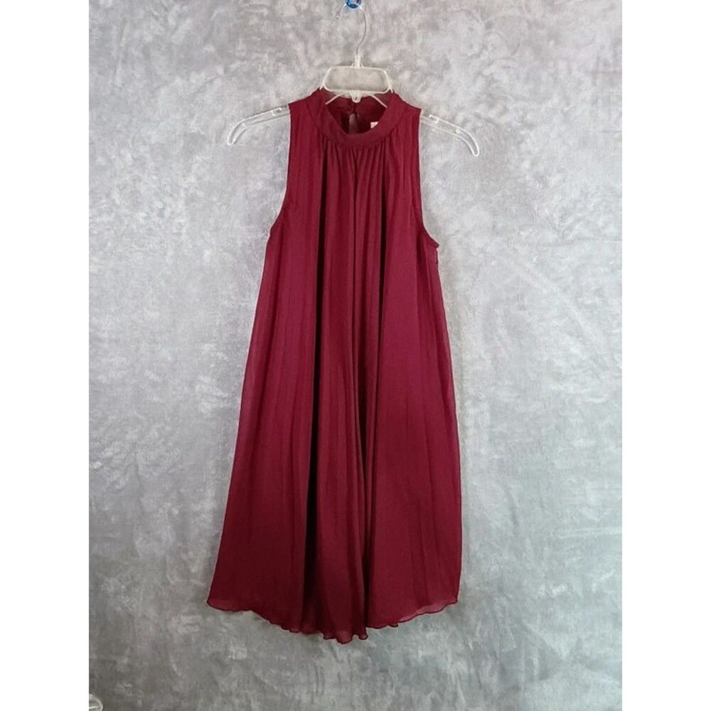 Est. 1946 Women's Sleeveless Maxi Dress Cranberry Color Size Small
